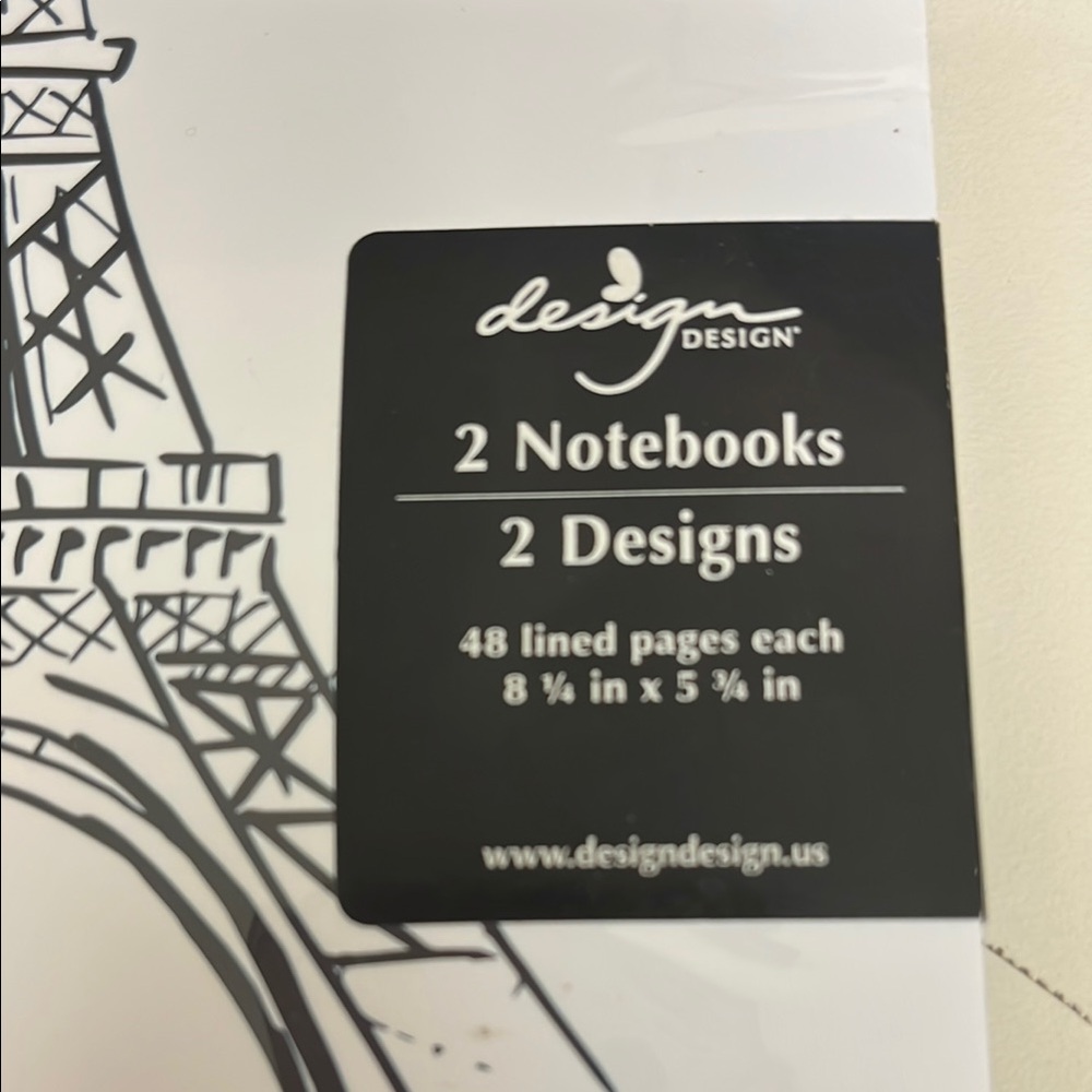 Eiffel Tower Notebooks - Gold and Black - Picture 3 of 3